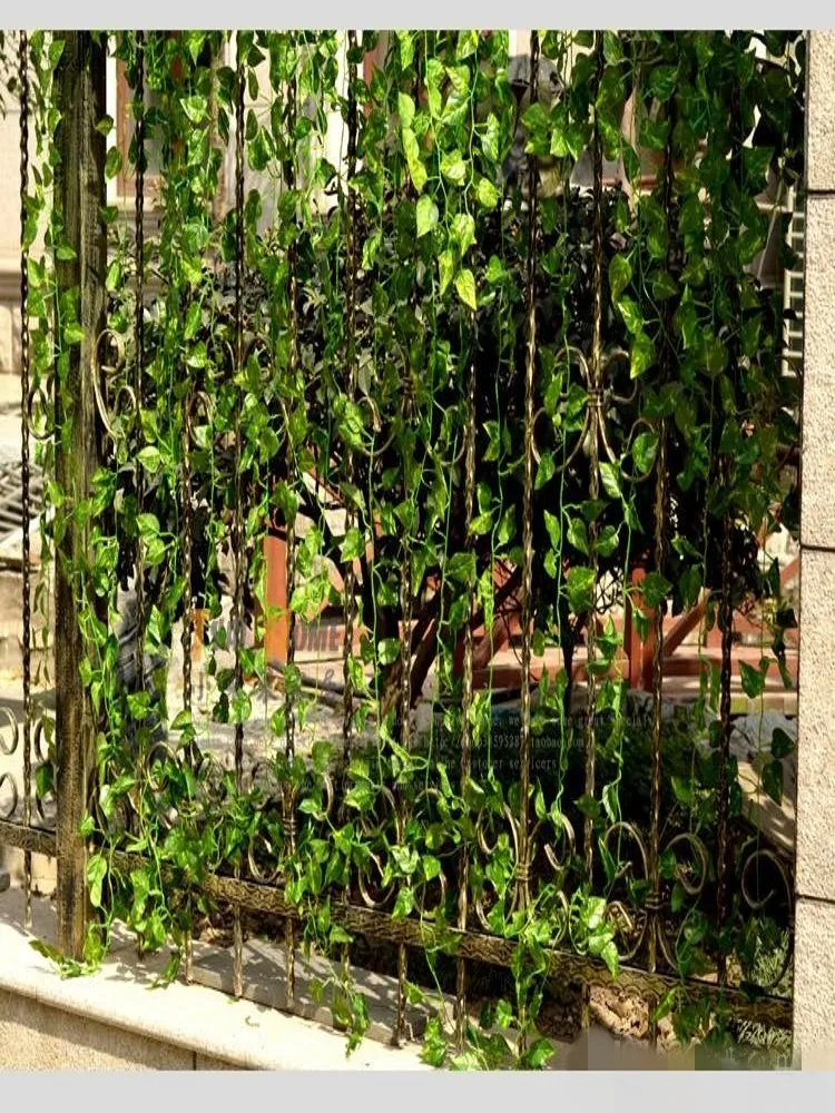 

240cm 7.8 Feet long Fake Hanging Vine Plant Leaves Foliage Flower Garland Home Garden Wall Hanging Decoration IVY Vine Supplies