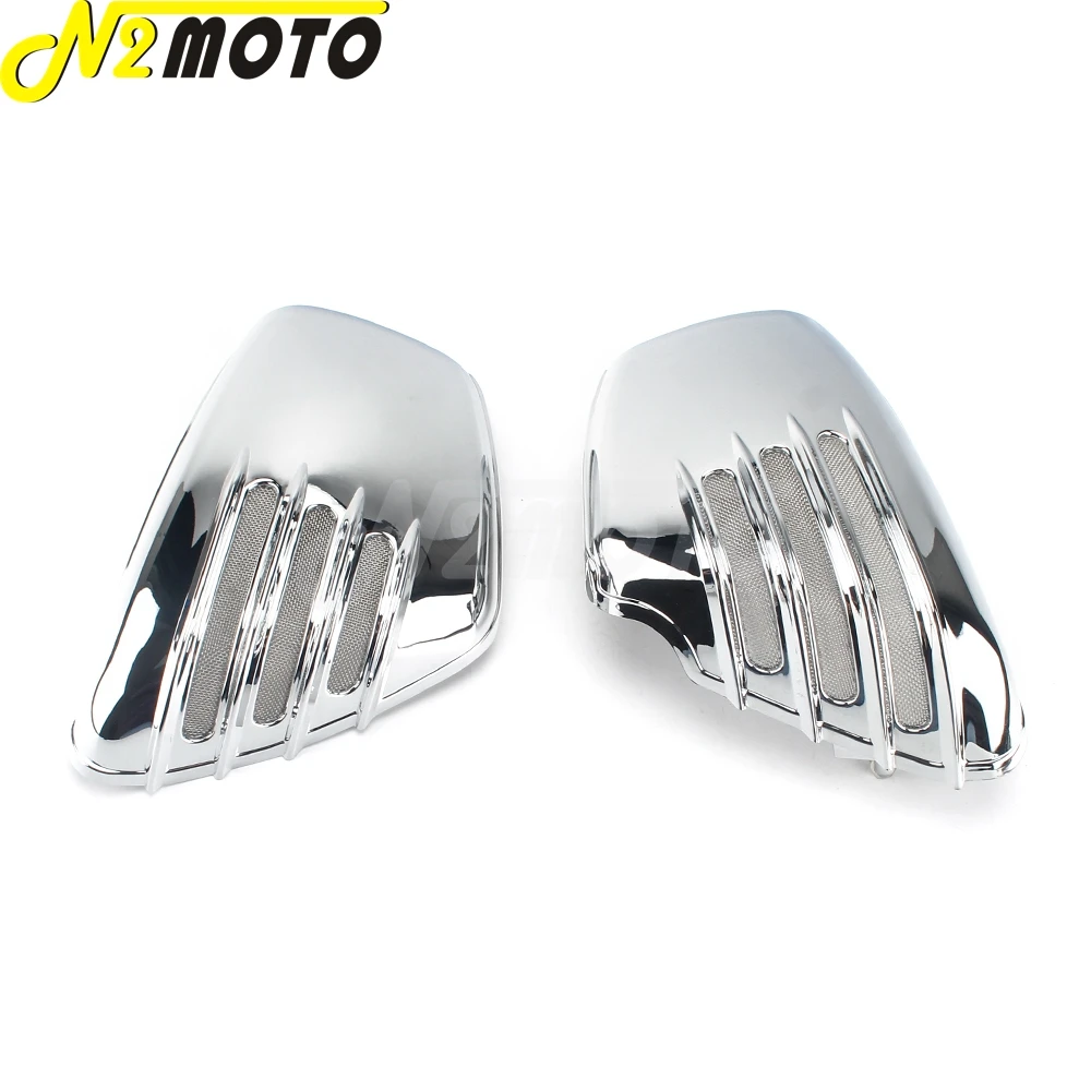 Chrome Motorcycle Side Battery Cover Protective Fairing Panel Frame For Yamaha 700 1000 Virago 1984-Up 750 1100 Virago 1986-Up