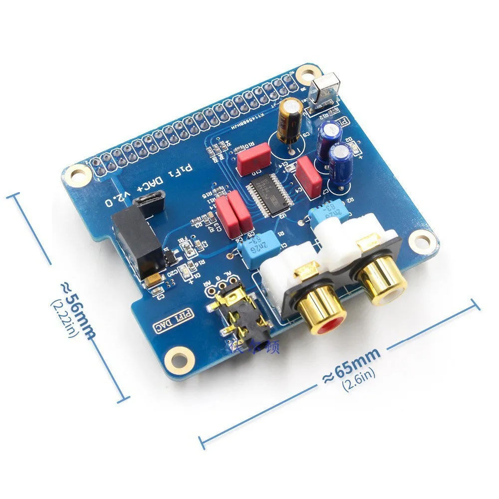 Raspberry pi 2B / B+ 3 HIFI DAC + Sound Card Digital Audio Module I2S Interface PCM5122 for PIR 2B 3 Volumio Music