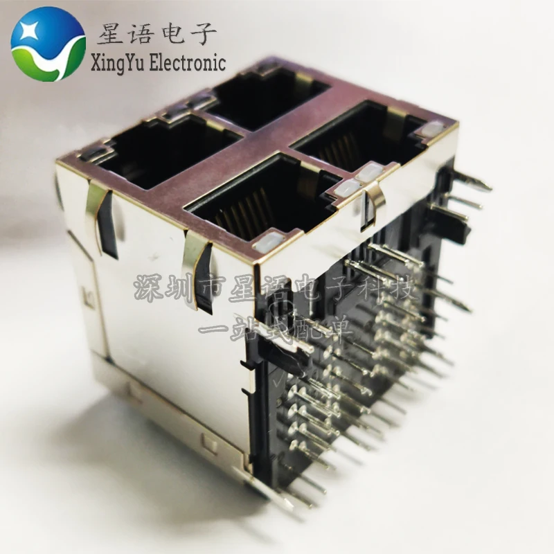 Original PULSE JC0-0351NL 2X2 four-port double-layer 4-port built-in transformer network interface RJ45