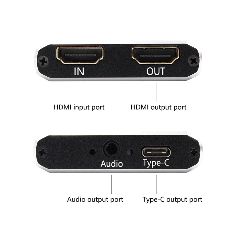 TYPE C USB 3.0 HDMI Audio Video Capture Card Device HD 1080P 60Hz Live Stream Game Capture for Win8 Windows 10 MAC Linux