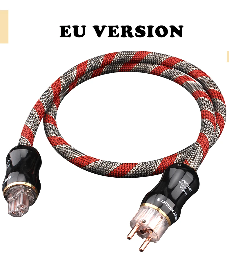 GREY KNIGHT 17mm OCC Audiophile  HiFi Audio Amplifier Power Cable AU / EU / US Three Power High Current Decoder Connection Cable