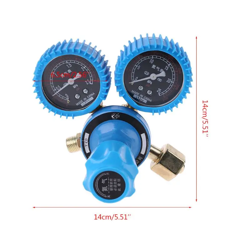 2024 New Nitrogen Pressure Gauge Welding Regulator Gauge Nitrogen Pressure Reducer Meter Nitrogen Regulator