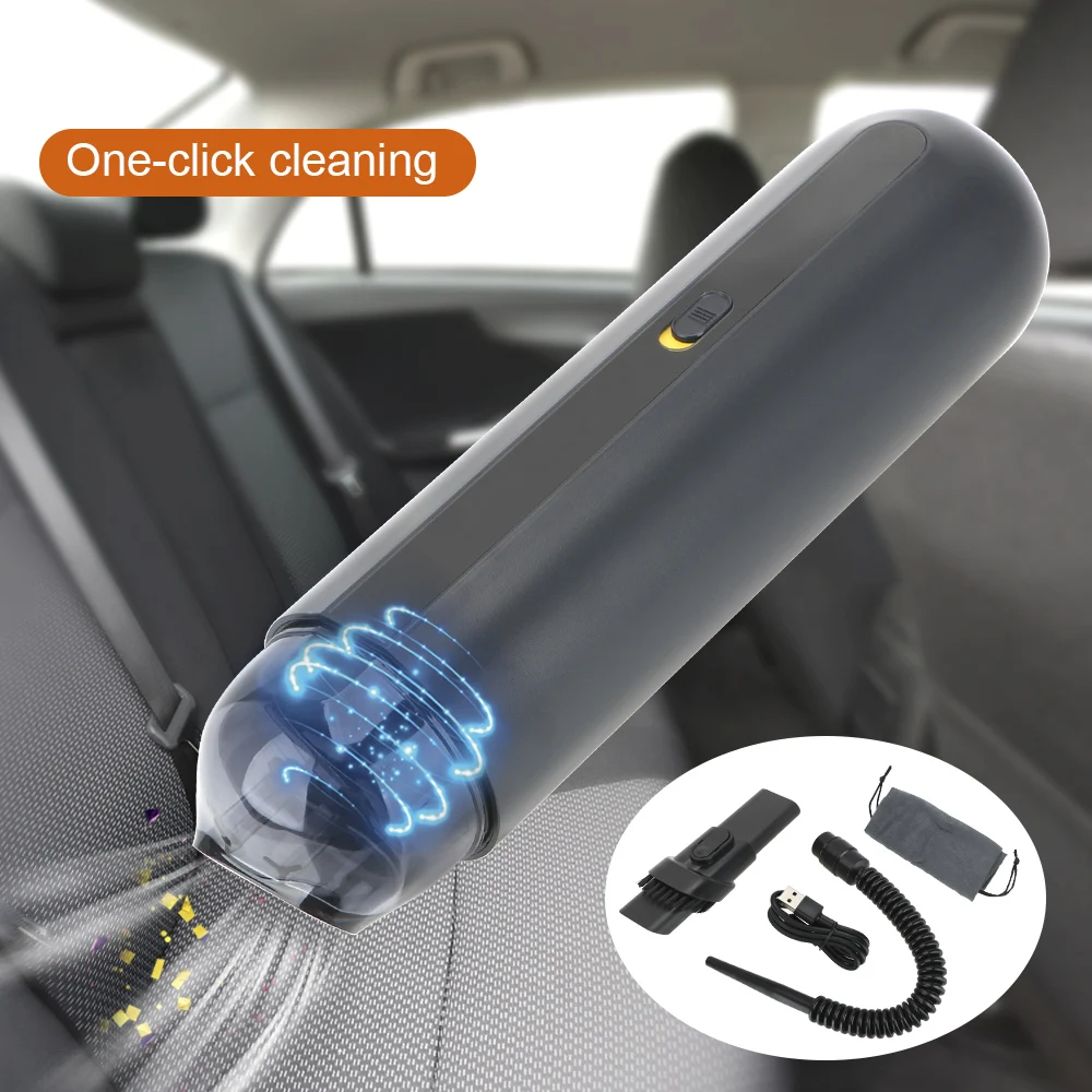 

Handheld Vacuum Cleaning 5000Pa Suction Portable Wireless Car Vacuum Cleaner For Home Desktop Car Cleaning