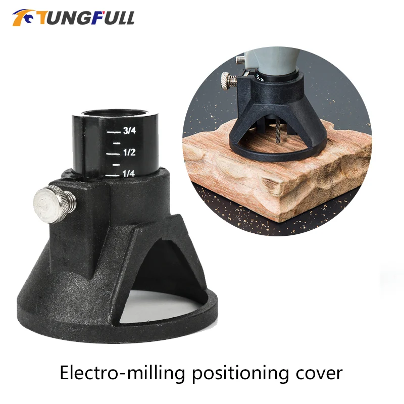 Tungfull-Soporte localizador de rueda para herramientas rotativas Dremel, tapa de nariz giratoria, accesorios para herramientas eléctricas, accesorios Dremel, molienda de diamante
