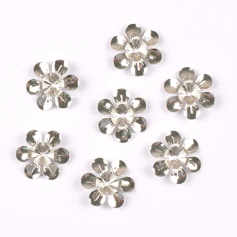 20pcs gold/sliver Flower Connectors Filigree Wraps DIY Jewelry Findings Vintage Metal Craft handmade home Decoration ykl0762-9