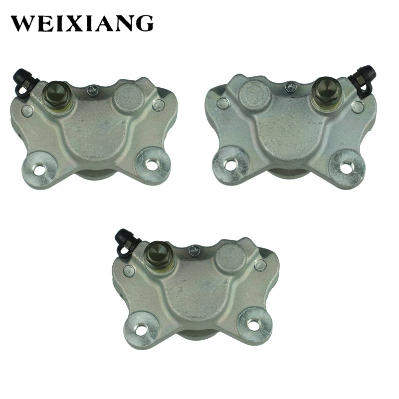 Front Left Right & Rear Brake Calipers for Arctic Cat ATV 250 300 375 400 454 500 with Pads 0402-011 0402-010 0402-011