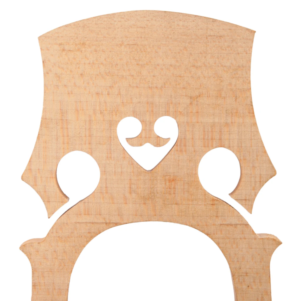 LOMMI Acoustic Cello Bridge Exquisite Cello Bridge 4/4 3/4 1/2 1/4 1/8 Cello Bridge Fine Aged Maple Wood French Style Strings