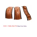 Conjunto de 3 piezas marrón para mamá y bebé