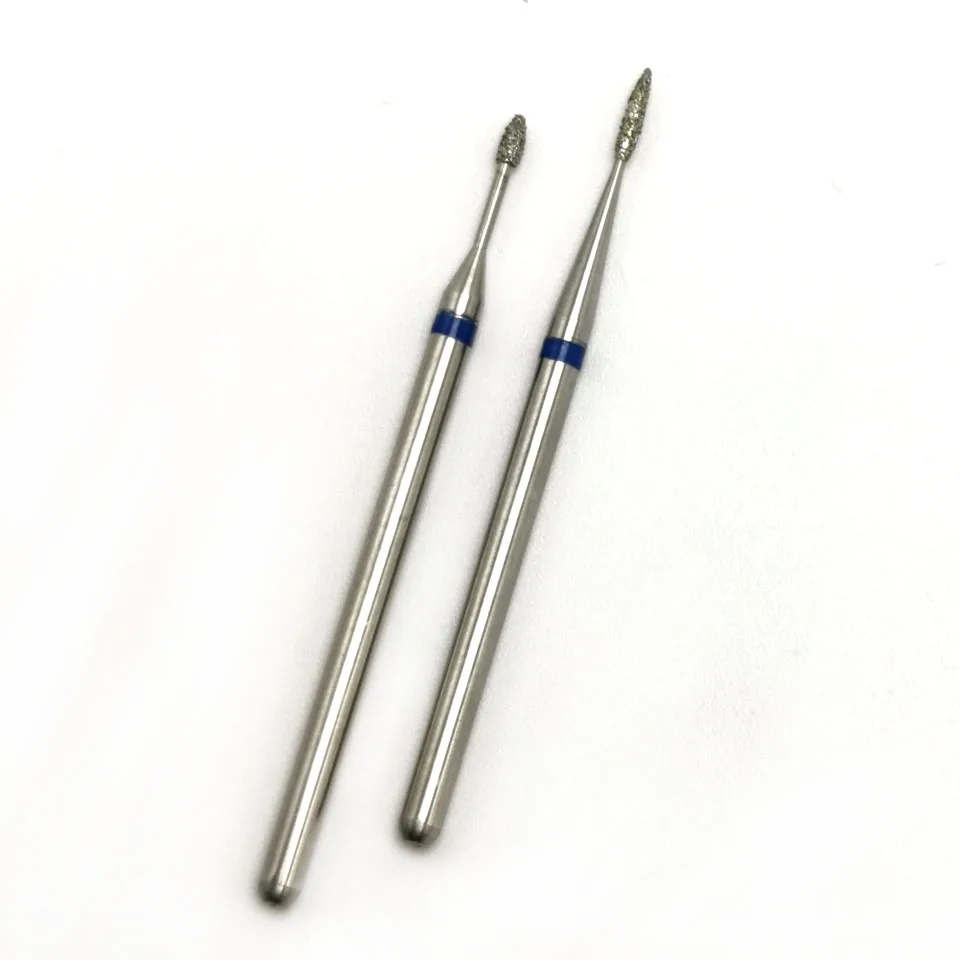 HYTOOS Extra Fine เพชรเจาะเล็บบิต 3/32 "Rotary Diamond Burr Cuticle ทําความสะอาด Bits อุปกรณ์เจาะเล็บเล็บ Mills เครื่องมือ