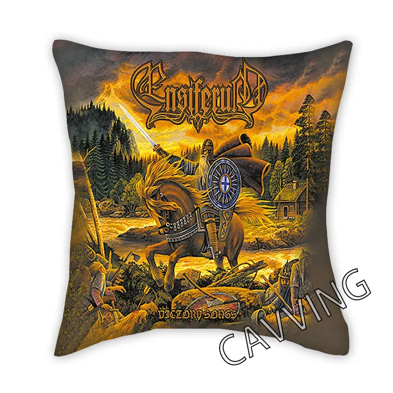 Ensiferum Band  3D Printed Polyester Decorative Pillowcases Throw Pillow Cover Square Zipper Cases Fans Gifts