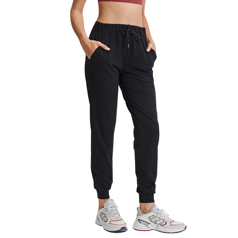 

Gym Fitness Women Clothes 2022 Spring Summer Elastic Waist Yoga Pants Sports Move Running Joggers On The Fly Jogger 28" Luxtreme
