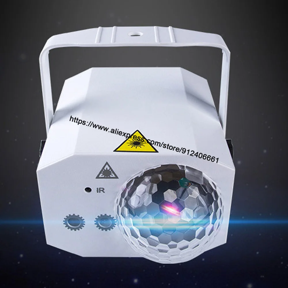 16IN1 Patroon Effect Stage Laser Light Met Led Crystal Magic Ball Disco Rgb Projector Thuis Party Lights Dj Verlichting Laser tonen