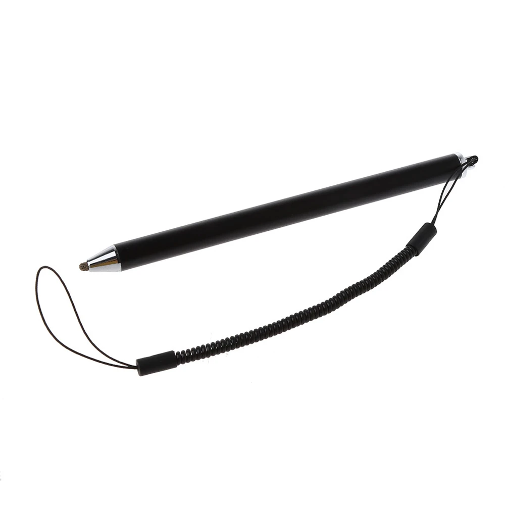 

1Pc Anti-Lost Lanyard Touch Screen Stylus Pen With Fibre Mesh Micro-Fiber Tip Drawing Pen For Smart Mobile Phone Tablet Black