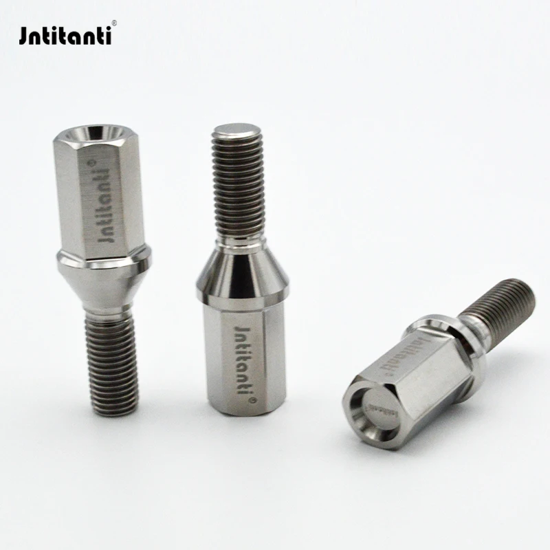 

Jntitanti Extended head Gr5 titanium hub bolt M14*1.25*28-65mm for BMW and MiNi