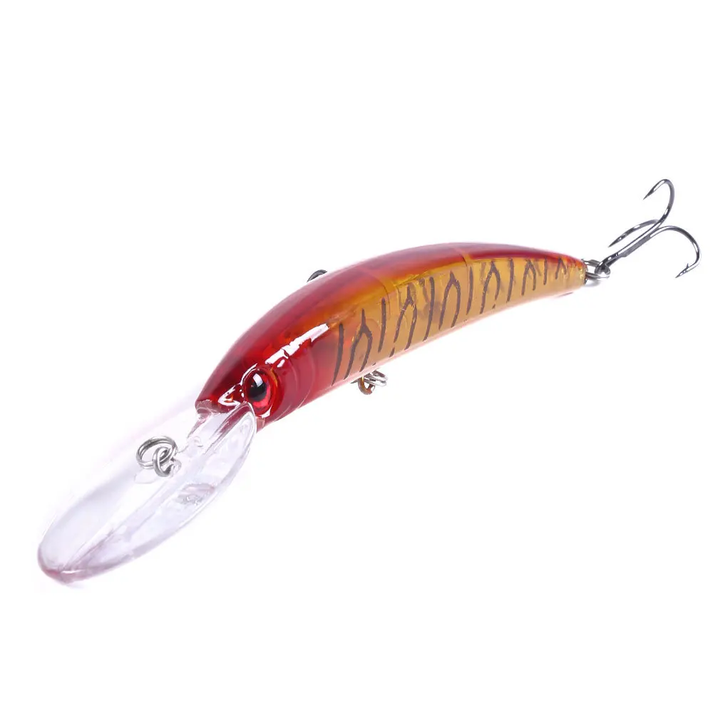 1 adet 15cm 15g derin dalış Jerkbait yapay sert yem balıkçılık Wobblers Minnow cazibesi bas Pike sazan olta takımı