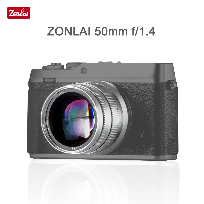 Zonlai 50 مللي متر F1.4 دليل رئيس عدسة ل فوجي X سوني E-جبل مايكرو 4/3 m4/3 كانون EF-M a6400 X-T3 X-T4 XS-10 المرايا كاميرا