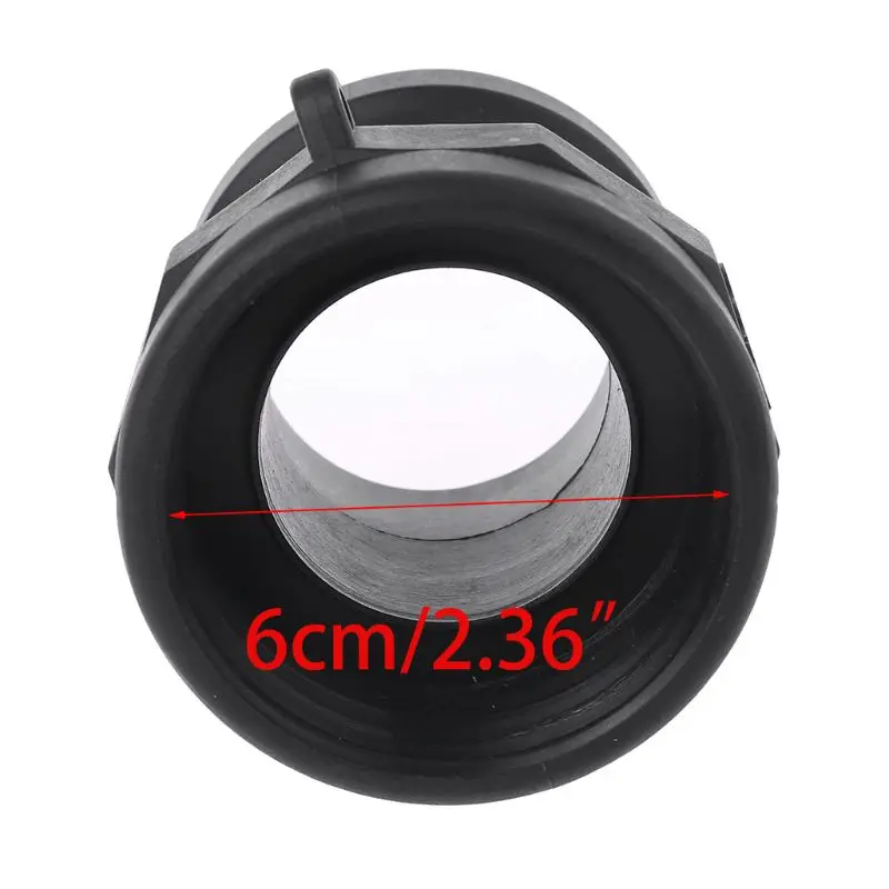 Adaptador de tanque IBC de 1000L, manguera de jardín resistente, 2 "de rosca gruesa x 2", adaptador de drenaje de bloqueo de leva