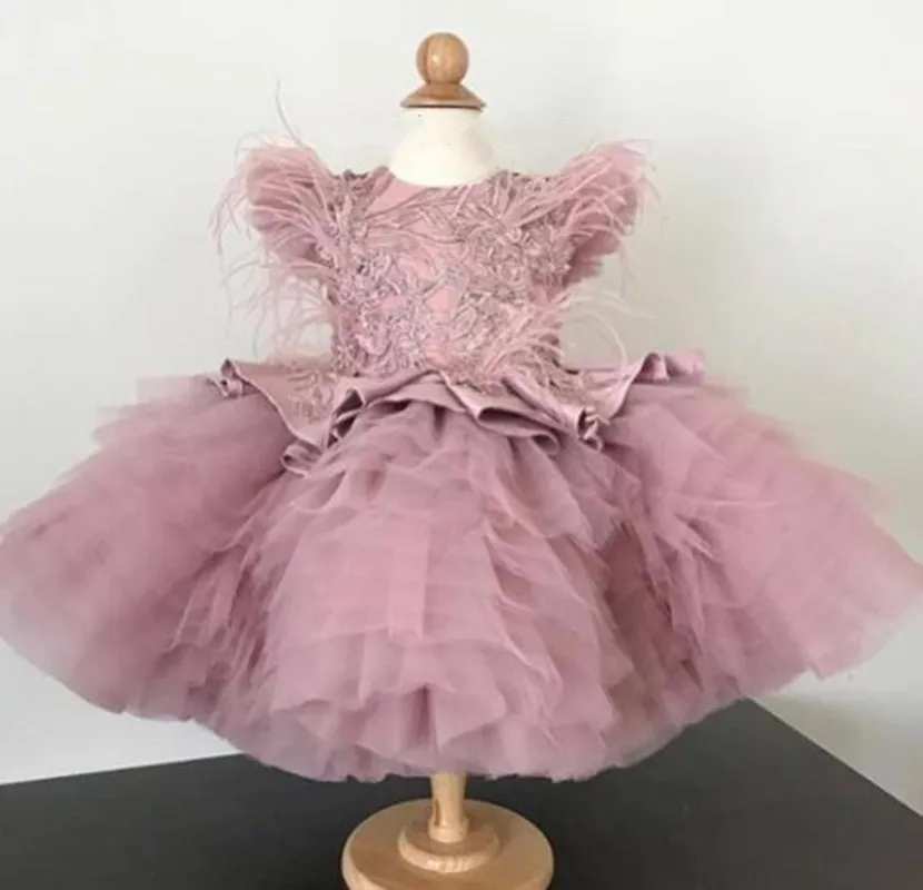 

Princess Dress New Puffy Toddler First Birthday Dress Baby Clothing Tutu Outfit Girls Christening Gown Vestido Photography 1-12Y