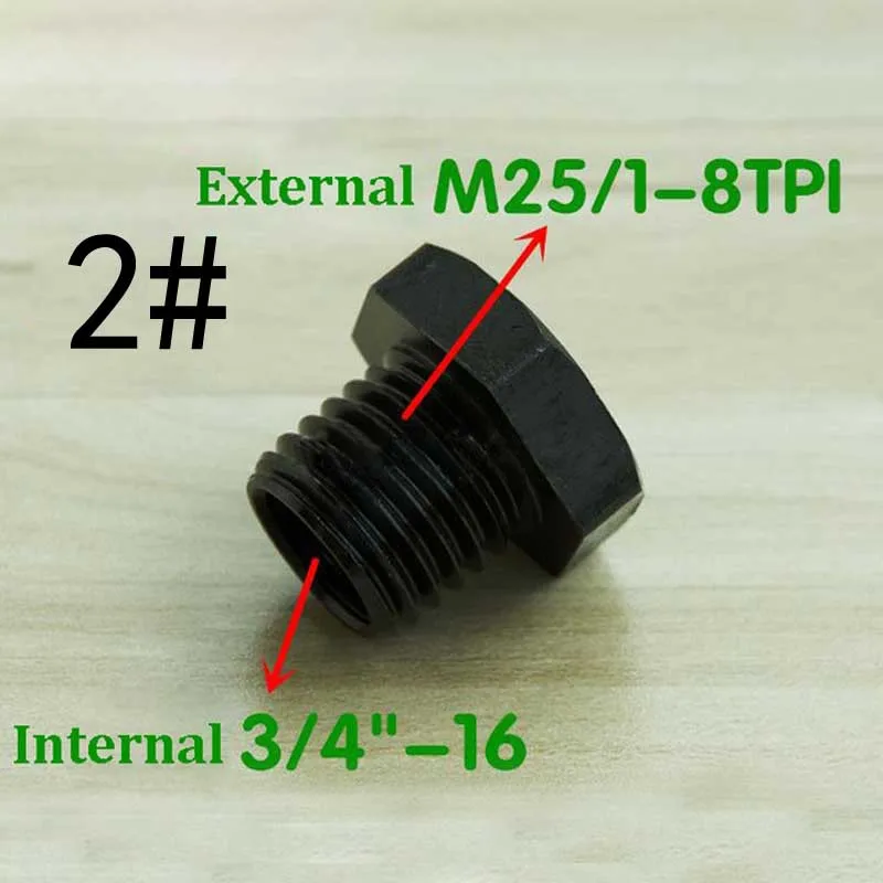 1PC Thread Spindle Adapter M18 x 2.5 To 1” × 8TPI / M33 x 3.5  Wood Turning Tool Accessories