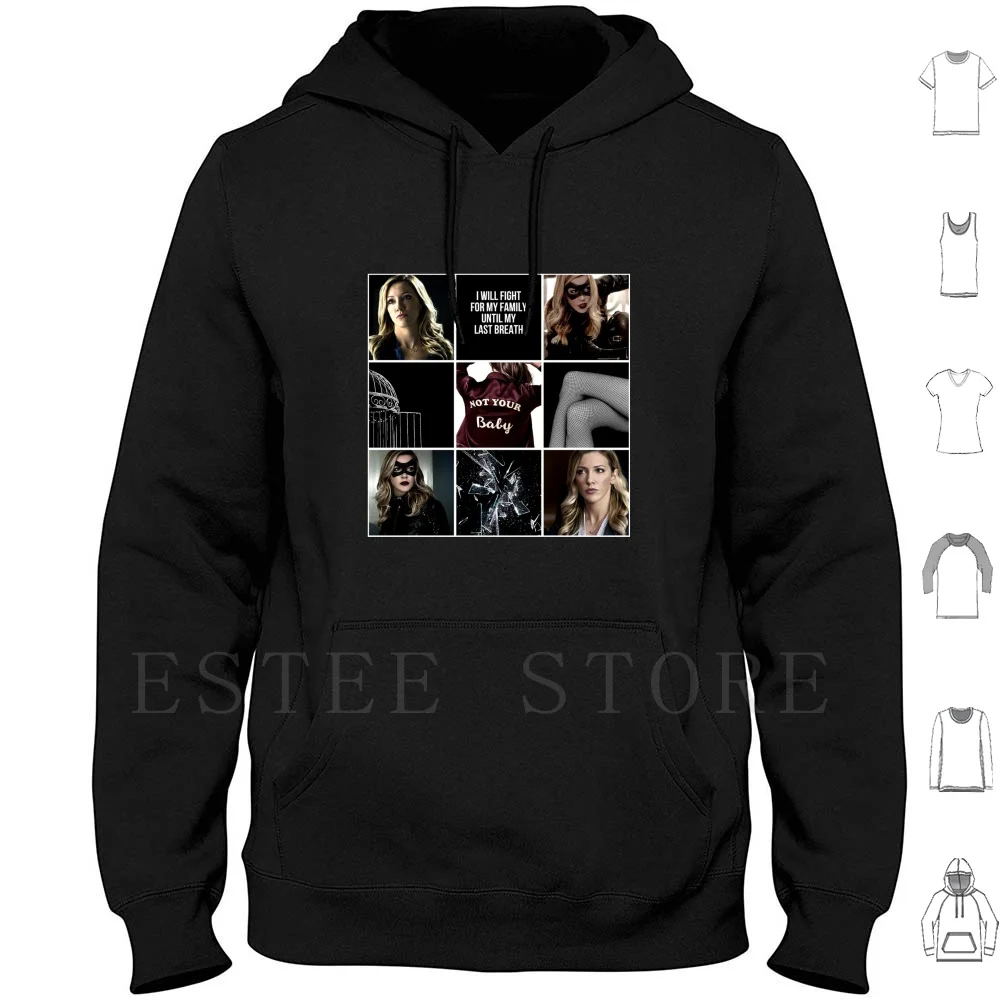 Sudadera con capucha estética Laurel Lance / Black Canary de manga larga, diseño Laurel Lance Arrow Black Canary