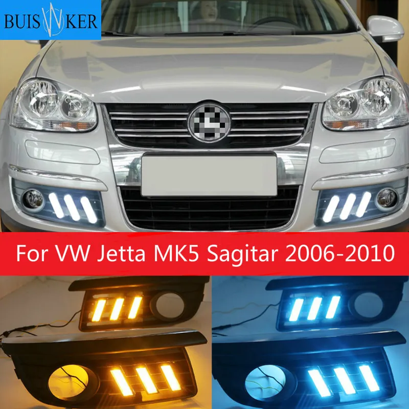 

2x Car-specific for VW Jetta MK5 Sagitar 2006-2010 LED DRL daytime running light