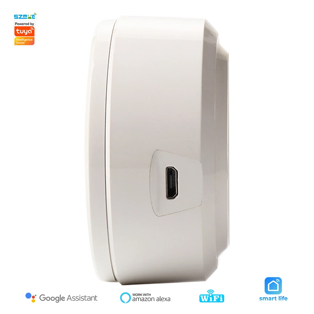 Tuya Smart Wireless WiFi sirena allarme allarme 100DB sensore di umidità temperatura interna termometro igrometro Alexa Google