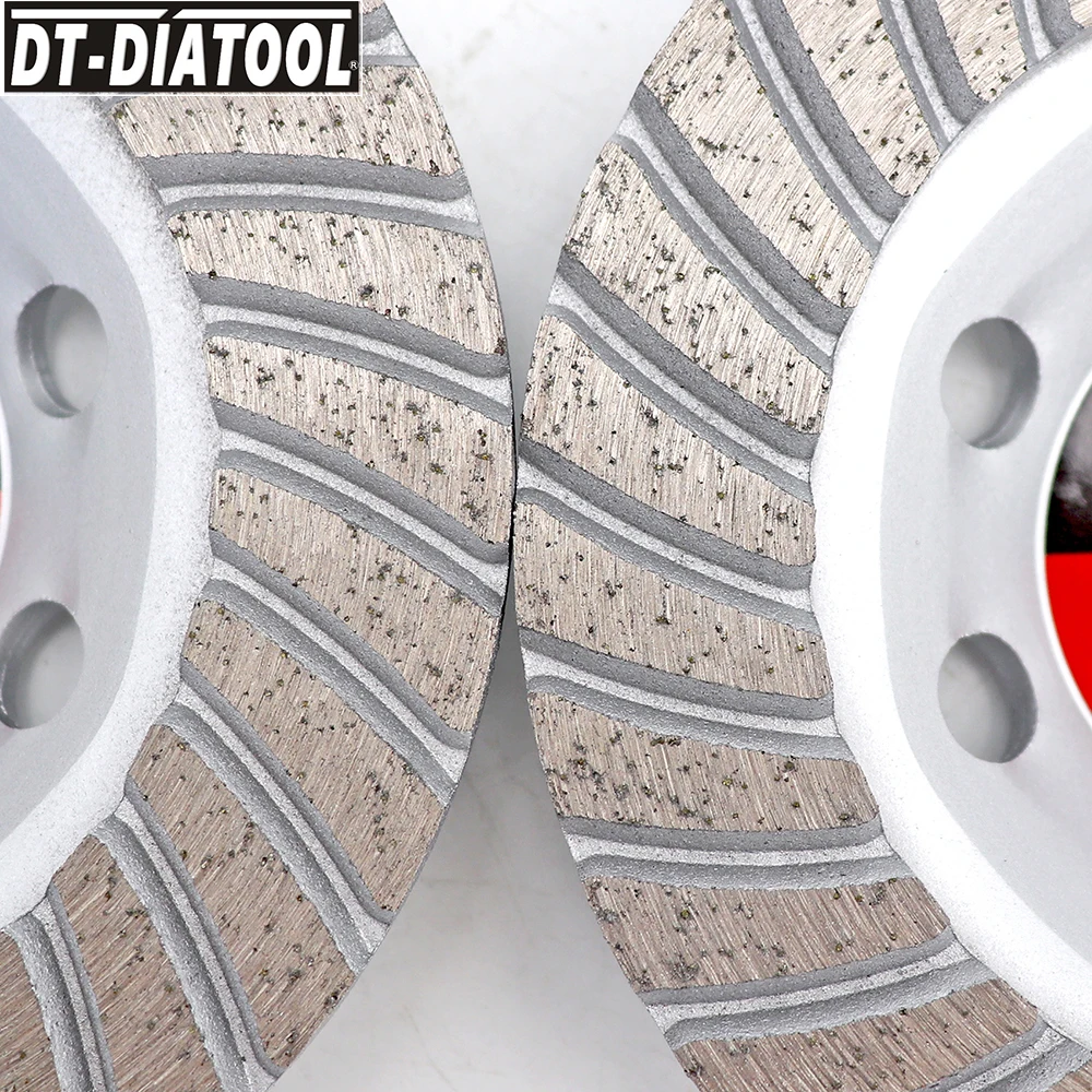 DT-DIATOOL Dia 125mm/5inch Diamond Segmented Turbo Row Cup Grinding Wheel Discs for Concrete Brick Hard Stone