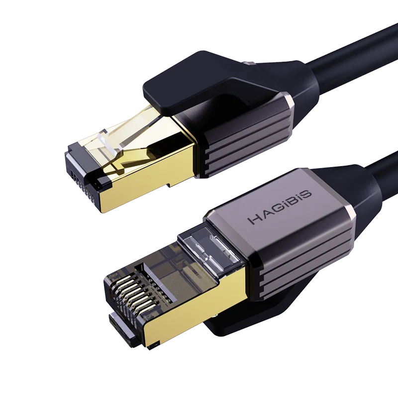 Hagibis Cat8 Ethernet Kabel 40Gbps 2000Mhz Lan Patch Cord High Speed Netwerk Kabel Voor Router Gaming Modem PS4 laptop RJ45 Kabel
