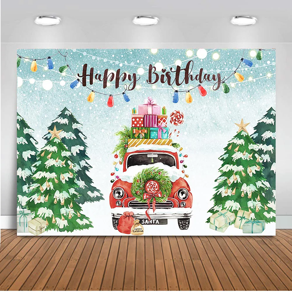 عيد ميلاد سعيد عيد الميلاد خلفية ندفة الثلج الشتاء العجائب صورة خلفية ضوء هدايا شجرة عيد الميلاد حفلة عيد ميلاد السيارة
