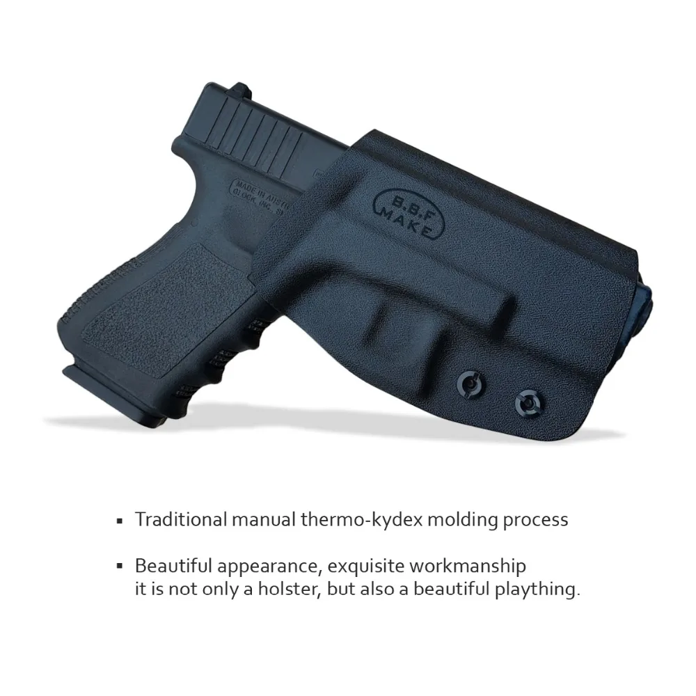 BBF Make OWB KYDEX Holster Fits: Glock 19 19x 23 32 17 22 3125 26 27 33 CZ P10 Gun Holster Belt Outside Carry Pistol Case Pouch