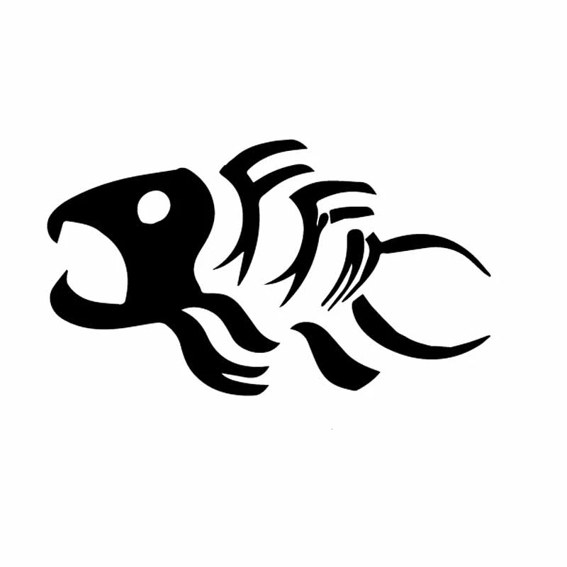 Skeleton fish Car Sticker Decal Window Sticker Waterproof Removable AL377