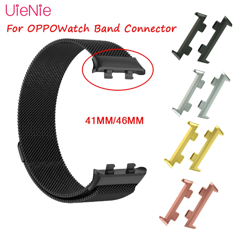 Metal Connector Adapter For OPPO Watch 41MM/46MM 2pcs watch band accessories for oppo watch strap 41MM 46MM With Repair Tool