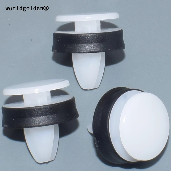 Worldgolden 100 Buah Klip Plastik Klip Cetak Fender untuk FORD W716507S300