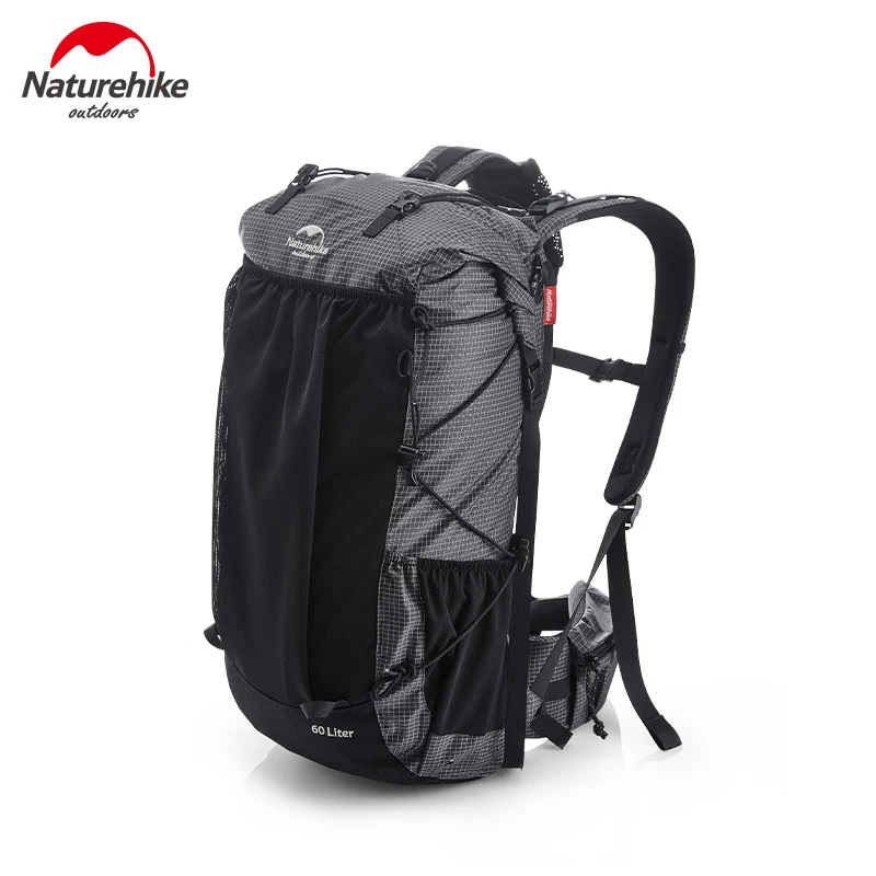 Naturehike New Rock Backpack 60+5L High-capacity Travel Storage Bag 1.16kg Ultralight Hiking Sport Ruckpack With Rainproof Cover