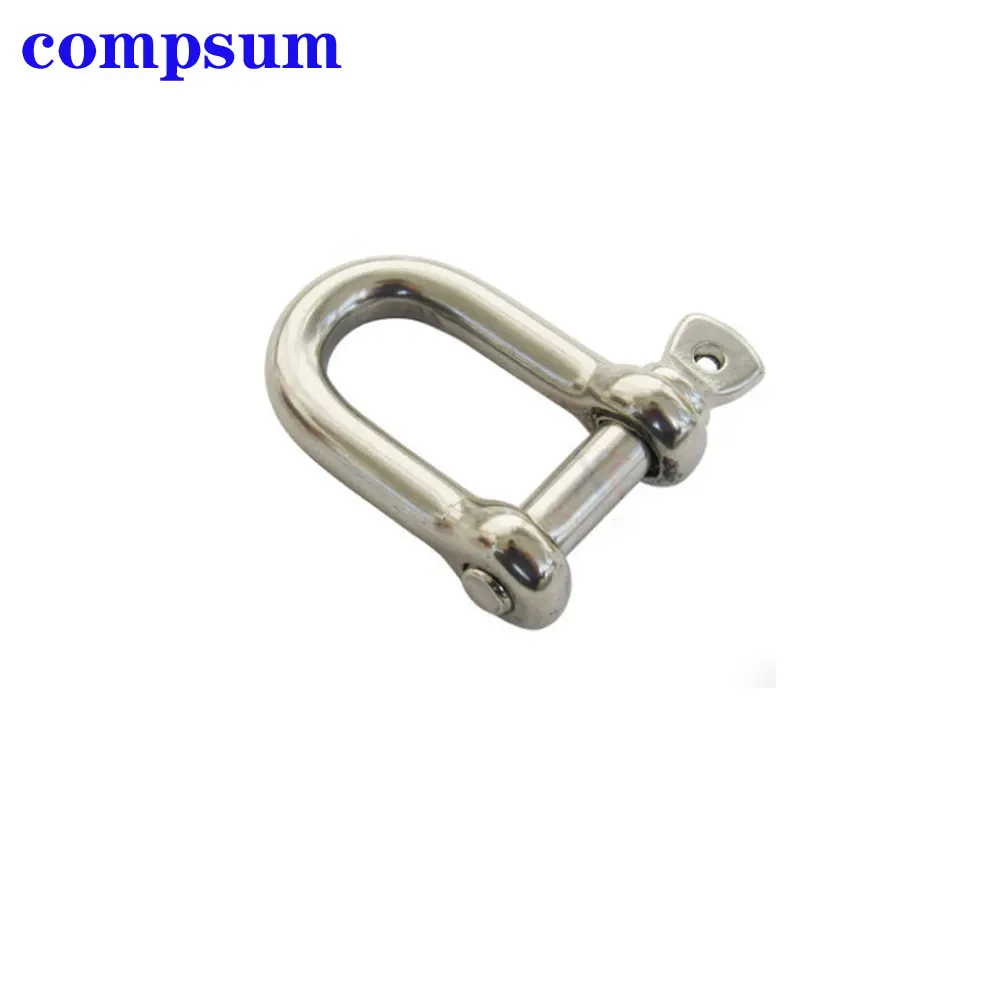 T316 Stainless Steel Screw Pin D Shackle wire rope lock chain connecting buckle