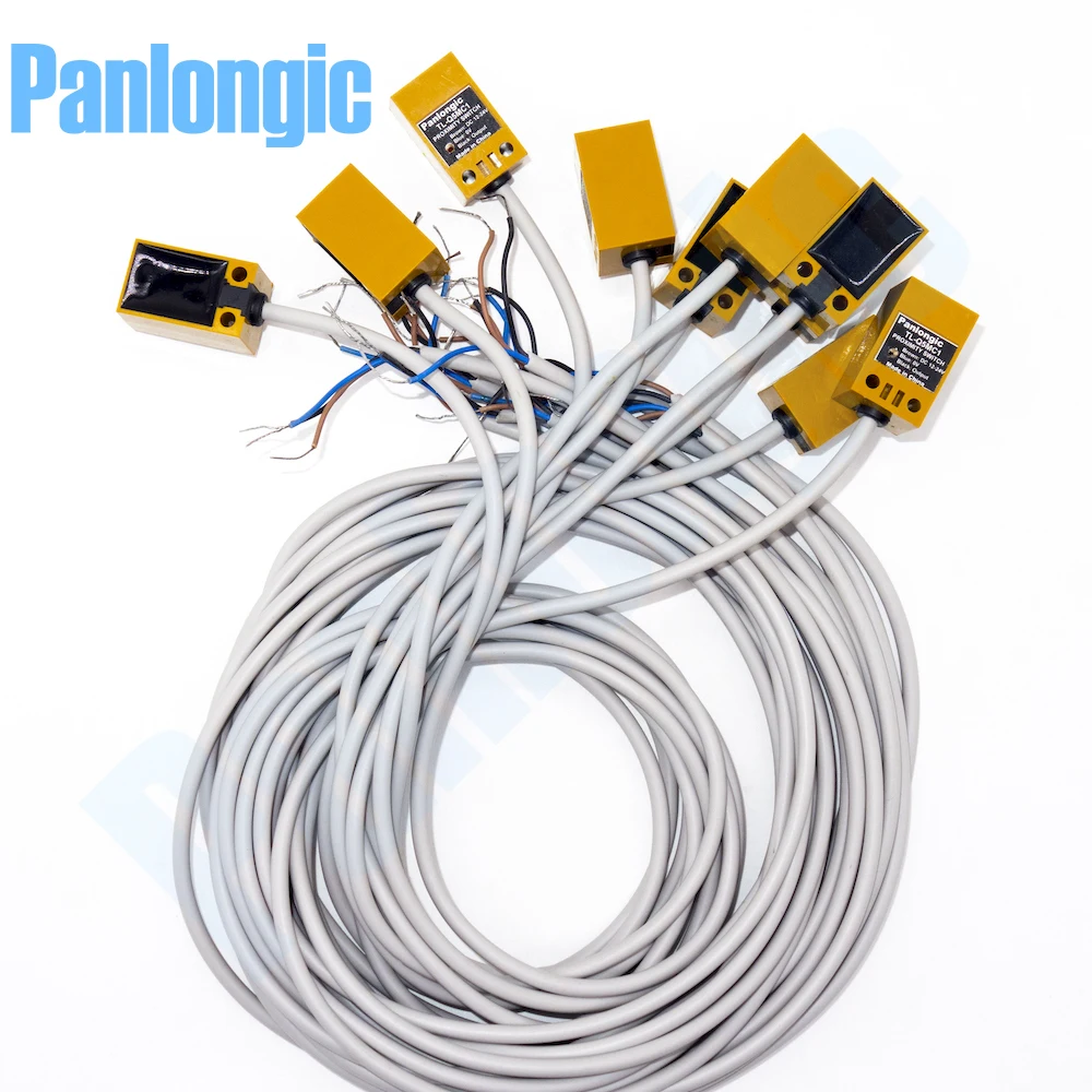 Panlongic 10Pcs TL-Q5MC1 TL-Q5MC2 TL-Q5MF1 TL-Q5MF2 DC12-24V 50mA NPN PNP NO NC Inductive Proximity Switch Sensor 5mm Detection