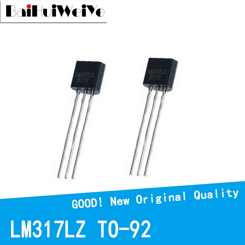 20PCS/LOT LM317LZ LM317 LM317L TO92 Voltage Regulator 1.2V to 37V 100mA 0.1A TO-92 New Original Good Quality Chipset