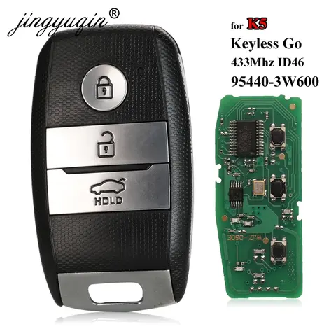 Jingyuqin Keyless Go Car 기아 K5 KX3 Sportage Sorento P/N 95440-3W600 433Mhz ID46 Pcf7952 Fob Control
