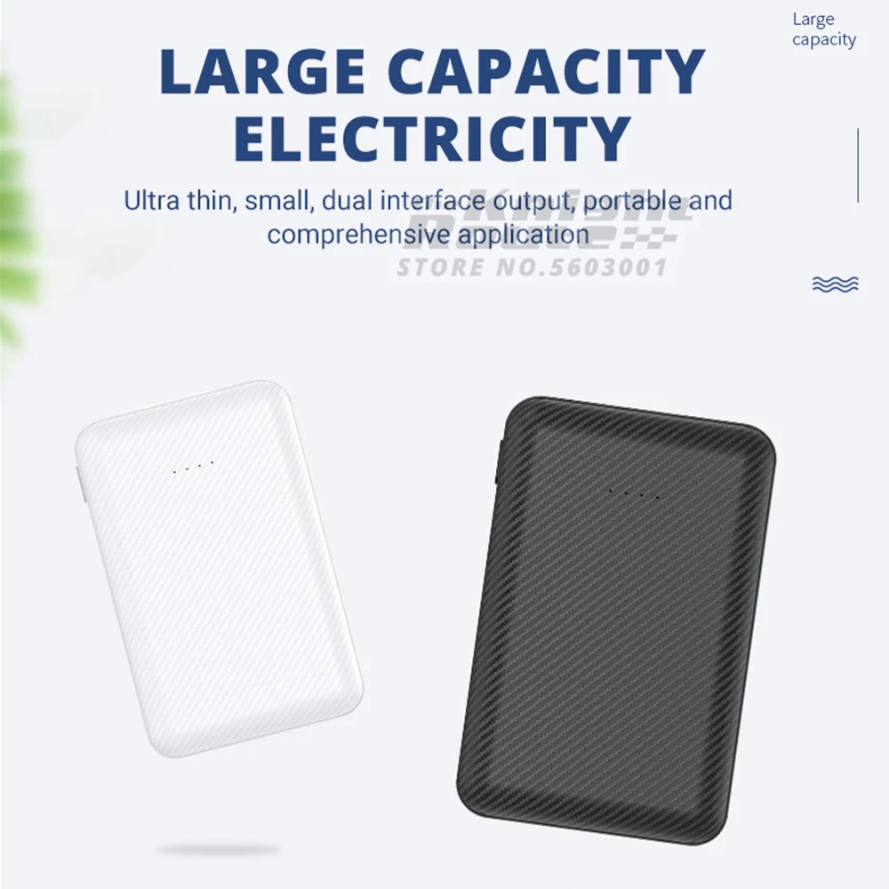 Power Bank 10000mAh Portable Charging Powerbank Mobile Phone External Battery 2.1A Fast Charging Warm Palace Belt Heating