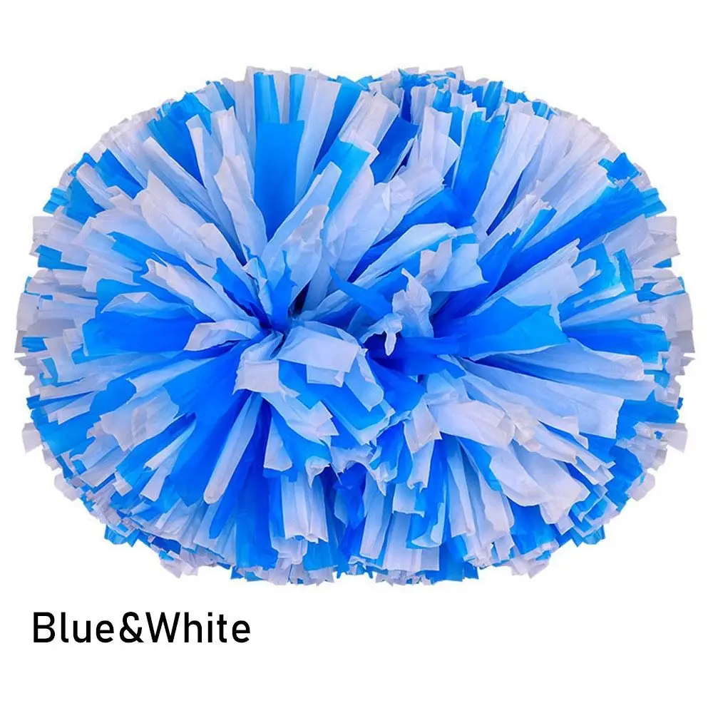 Double hole handle Competition Flower Cheerleading Cheering Ball Dance Party Decorator Cheerleader Pom Poms Club Sport Supplies