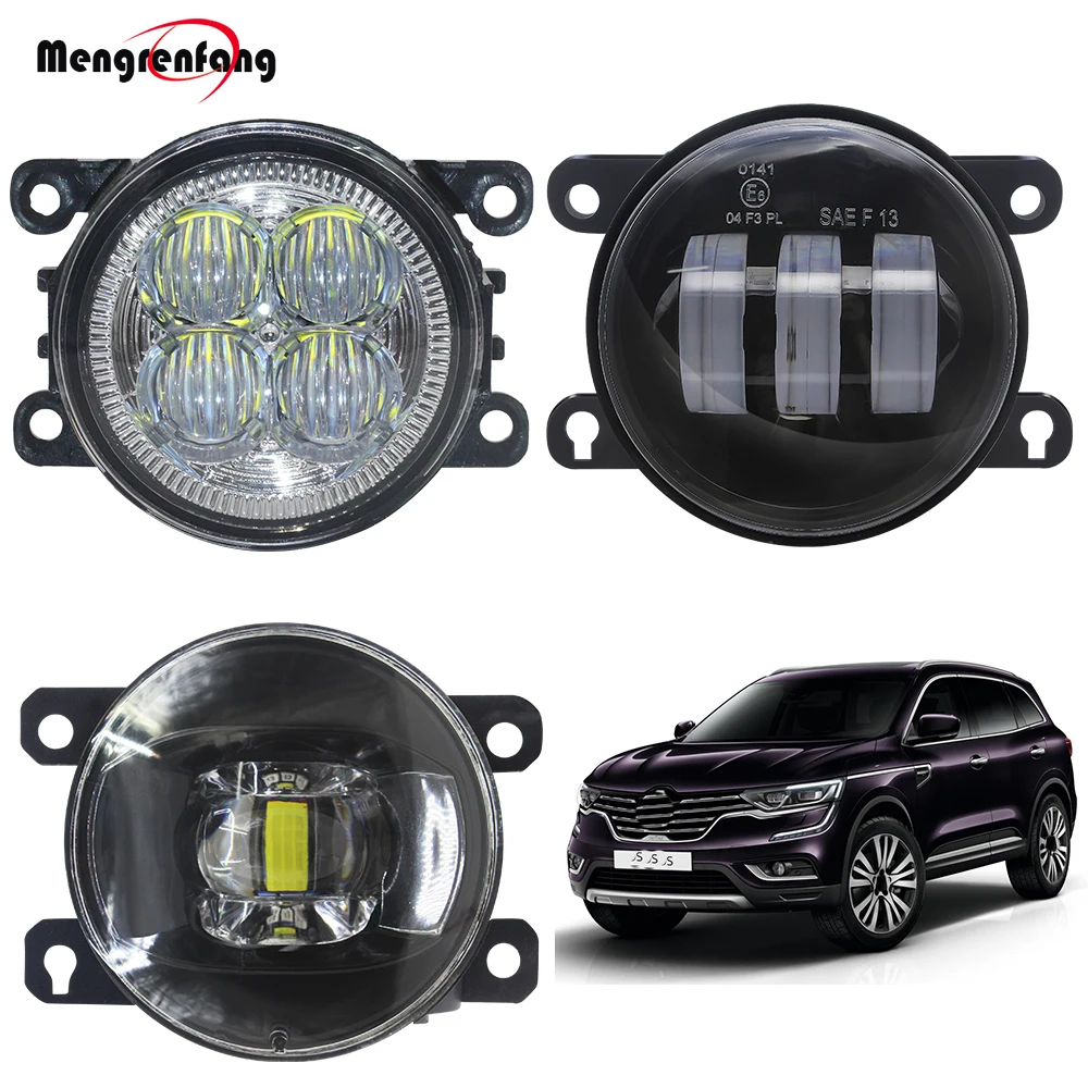 

2 X Car Front Bumper Fog Light For Renault Koleos 2008-2015 LED Fog Lamp DRL Daytime Running Light H11 12V