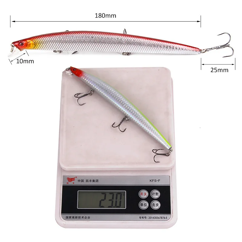Señuelo Minnow Jerkbait para lubina – Cebo agua salada - imagen 4