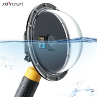 SOONSUN Dome Port for DJI OSMO Action 1 Camera 45m Underwater Diving Dome Port Waterproof Case For DJI Action 1 Dome Port