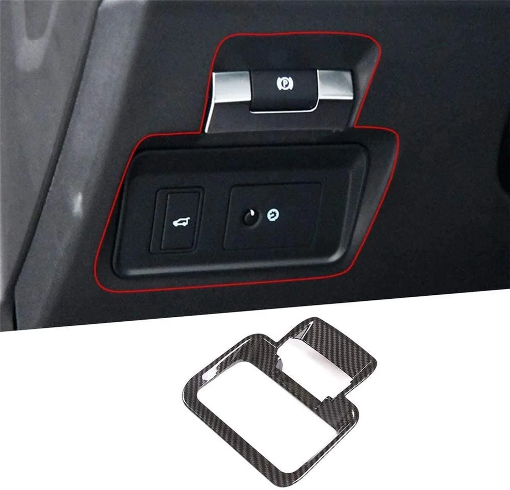 For Land Rover Range Rover Evoque L551 2019 2020, ABS Plastic Interior Electric Handbrake Switch Button Frame Cover Trim