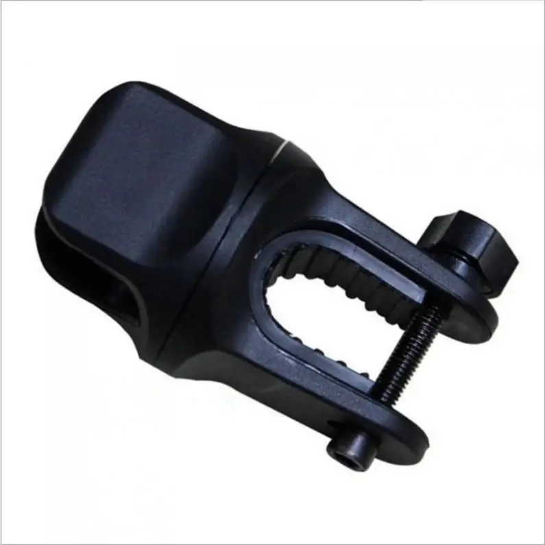 360 Swivel Bicycle Bike Cycle Front Mount LED Headlight Holder Clip Rubber for 20-26mm Diameter Flashlight