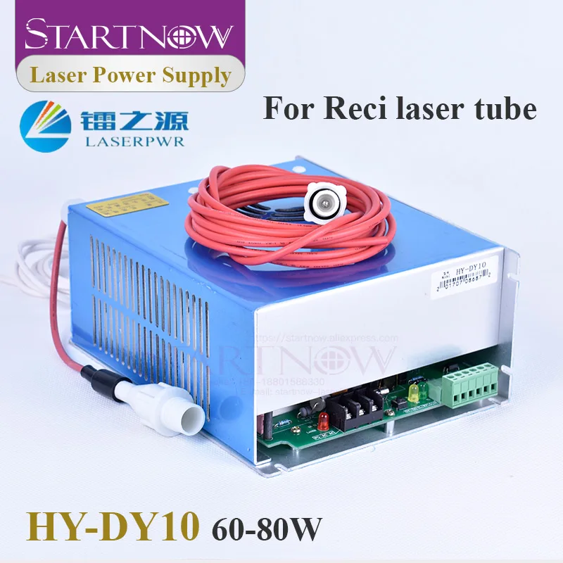 

Startnow DY10 CO2 Laser Power Supply 60W 80W for RECI W1 T1 Tube Laser Marking Cutting Engraving Machine Parts HY-DY10