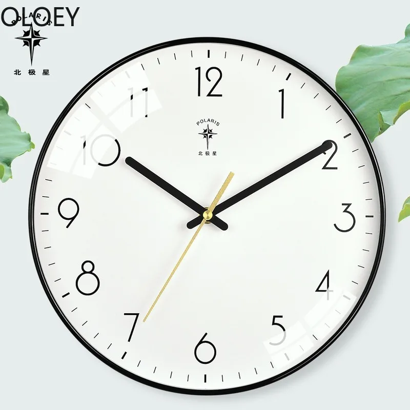 Digital Large Wall Clock Modern Design White Living Room Bedroom Nordic Clocks Home Decor Wall Watch Reloj Plastic Needle