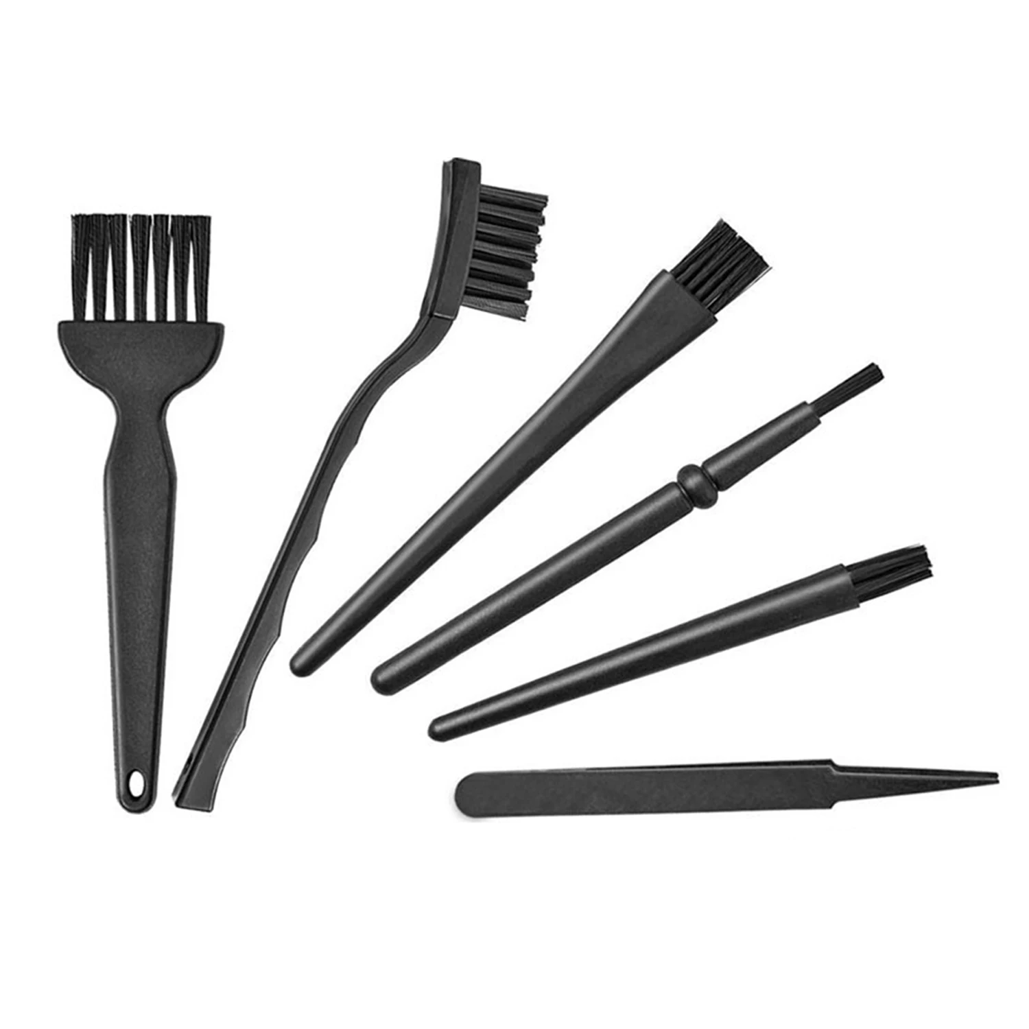 6 قطعة مجموعة تنظيف المهنية الصغيرة المحمولة مكافحة ساكنة الكمبيوتر المحمول لوحة المفاتيح الغبار فرش نظافة الملحقات