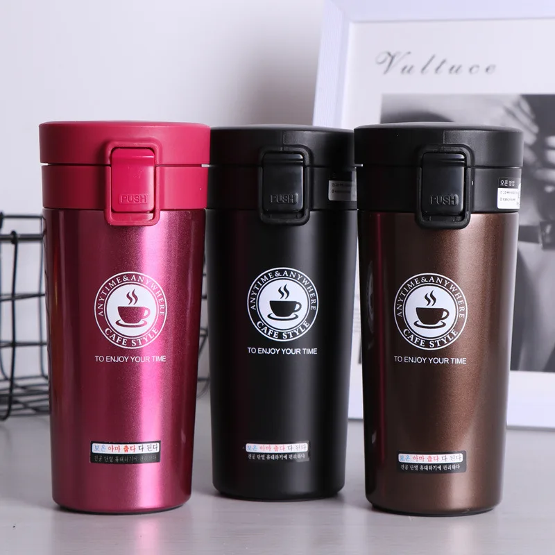 

In-Vehicle Insulation Cup Convenient Coffee Cup Tea Cup with Filter Stainless Steel Student Water Cup Simple Thermos for Outing